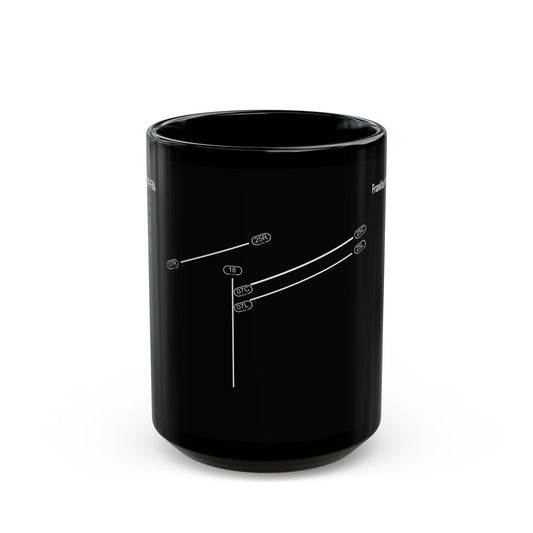 Frankfurt Airport Runway Mug - Black Edition