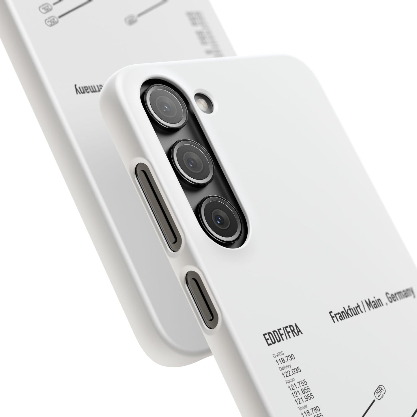 Frankfurt Airport Runway Phone Case - White Edition