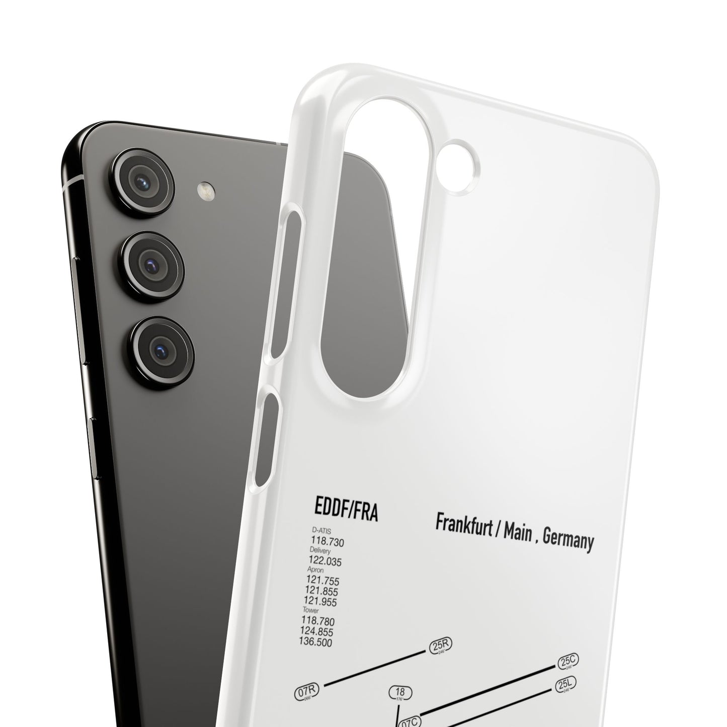 Frankfurt Airport Runway Phone Case - White Edition