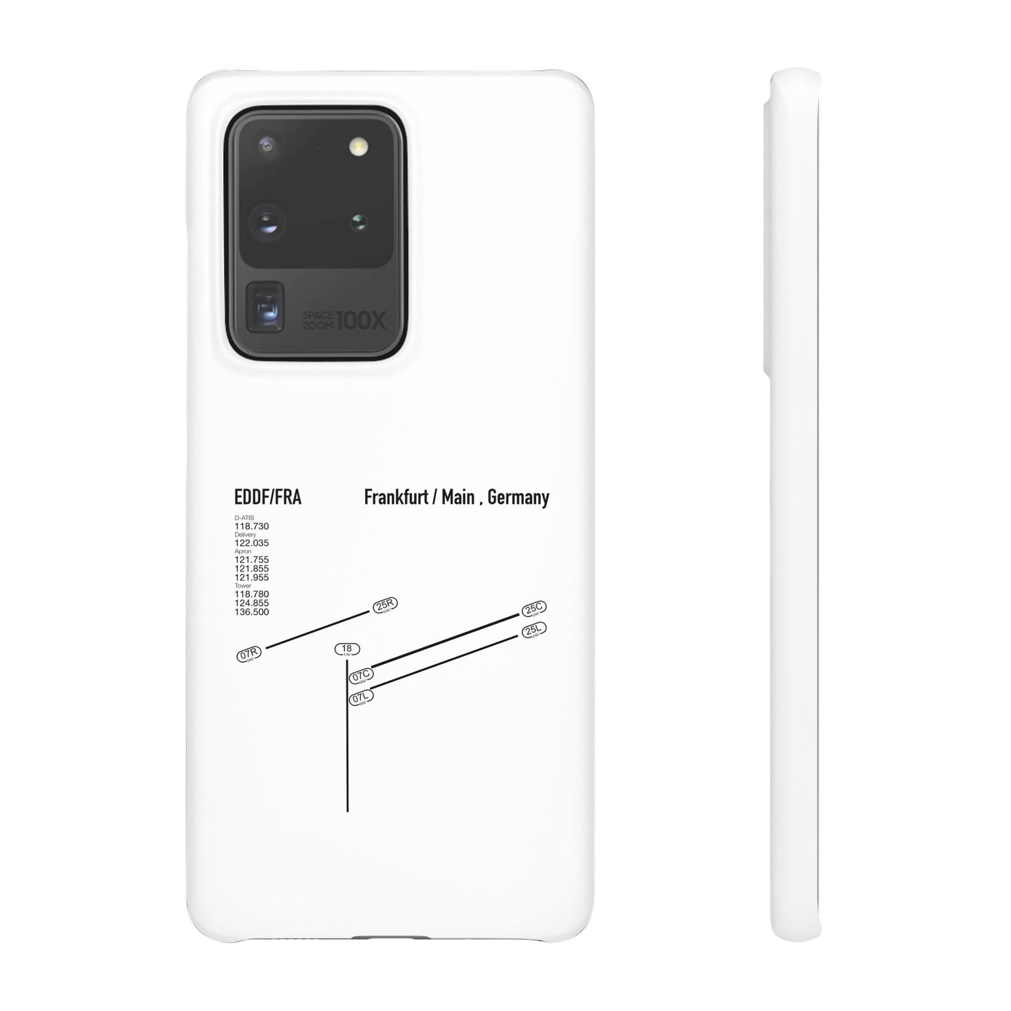 Frankfurt Airport Runway Phone Case - White Edition