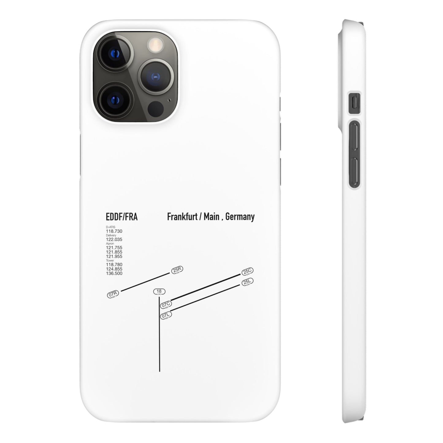 Frankfurt Airport Runway Phone Case - White Edition
