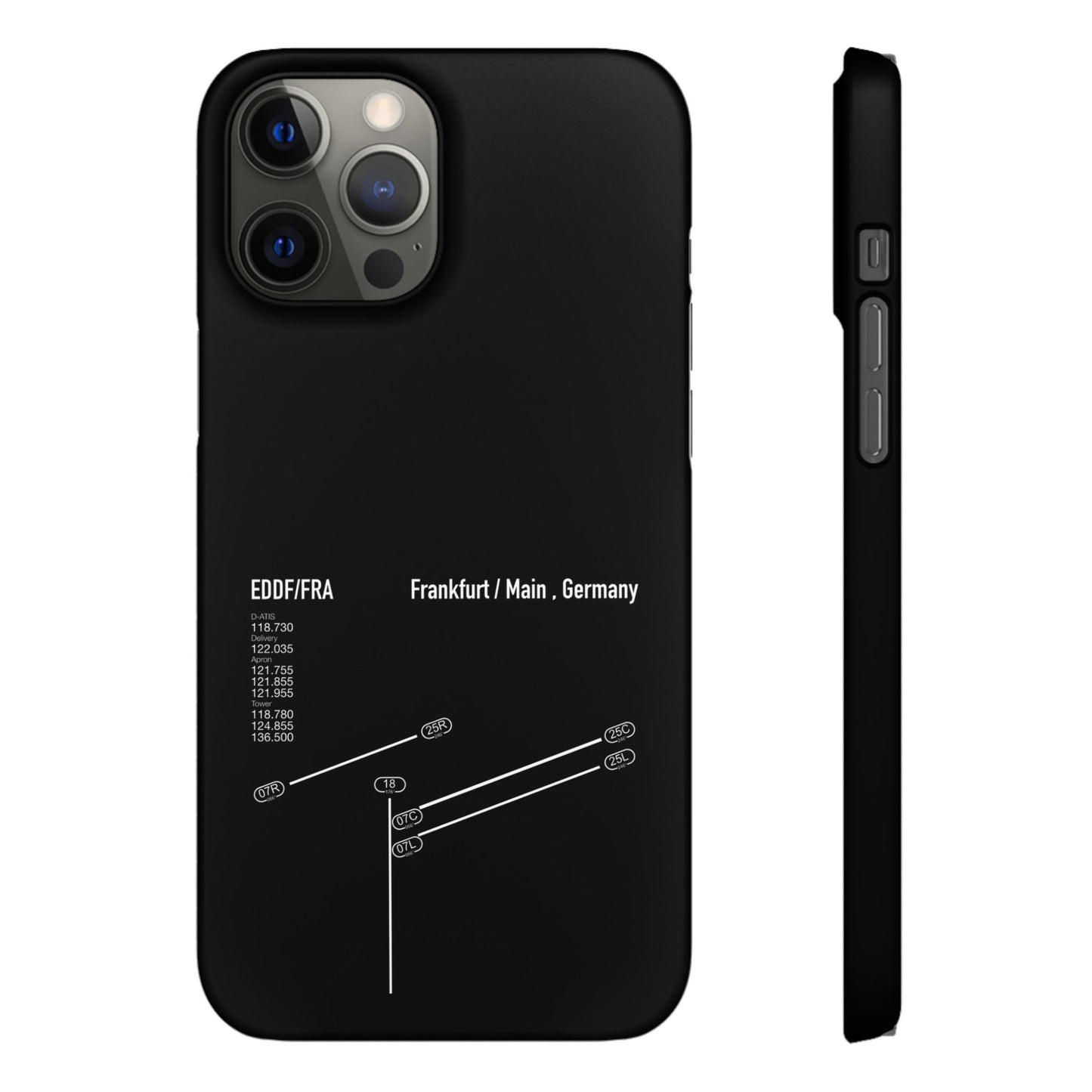 Frankfurt Airport Runway Phone Case - Black Edition