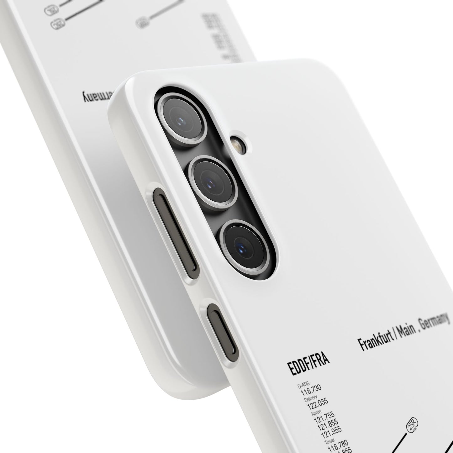 Frankfurt Airport Runway Phone Case - White Edition