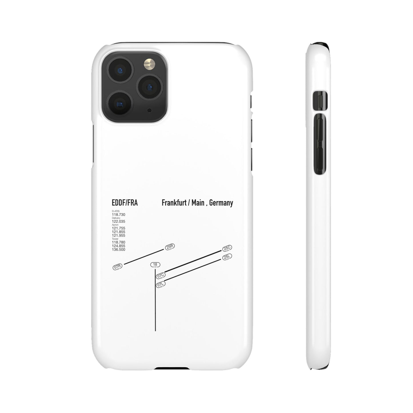 Frankfurt Airport Runway Phone Case - White Edition