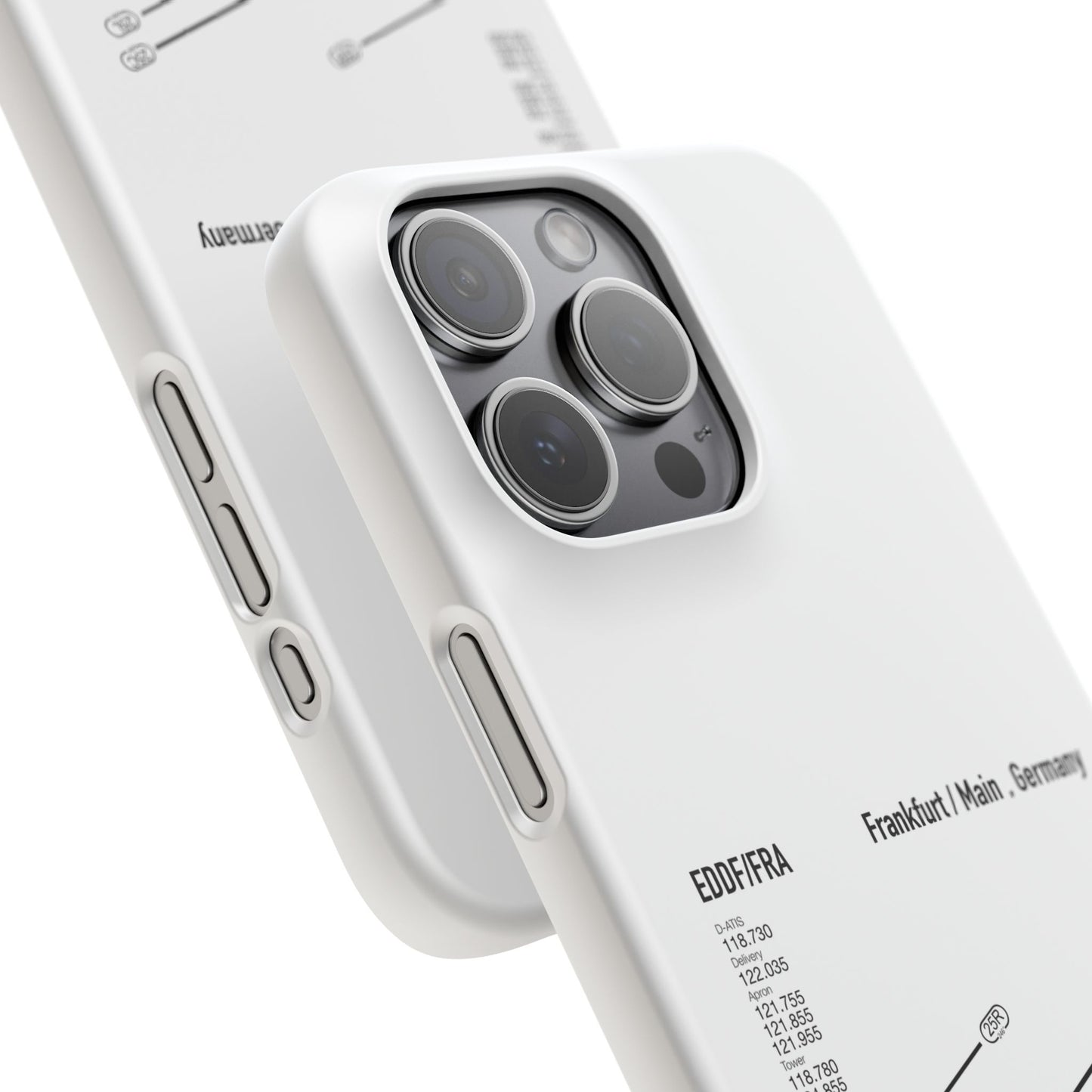 Frankfurt Airport Runway Phone Case - White Edition