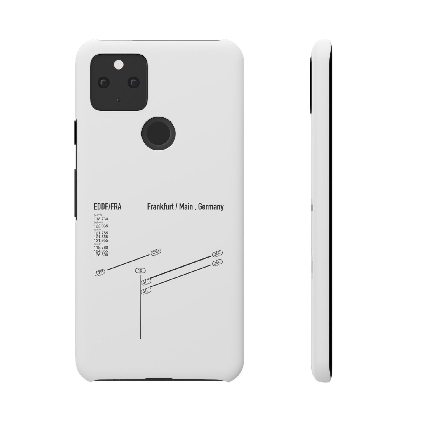Frankfurt Airport Runway Phone Case - White Edition