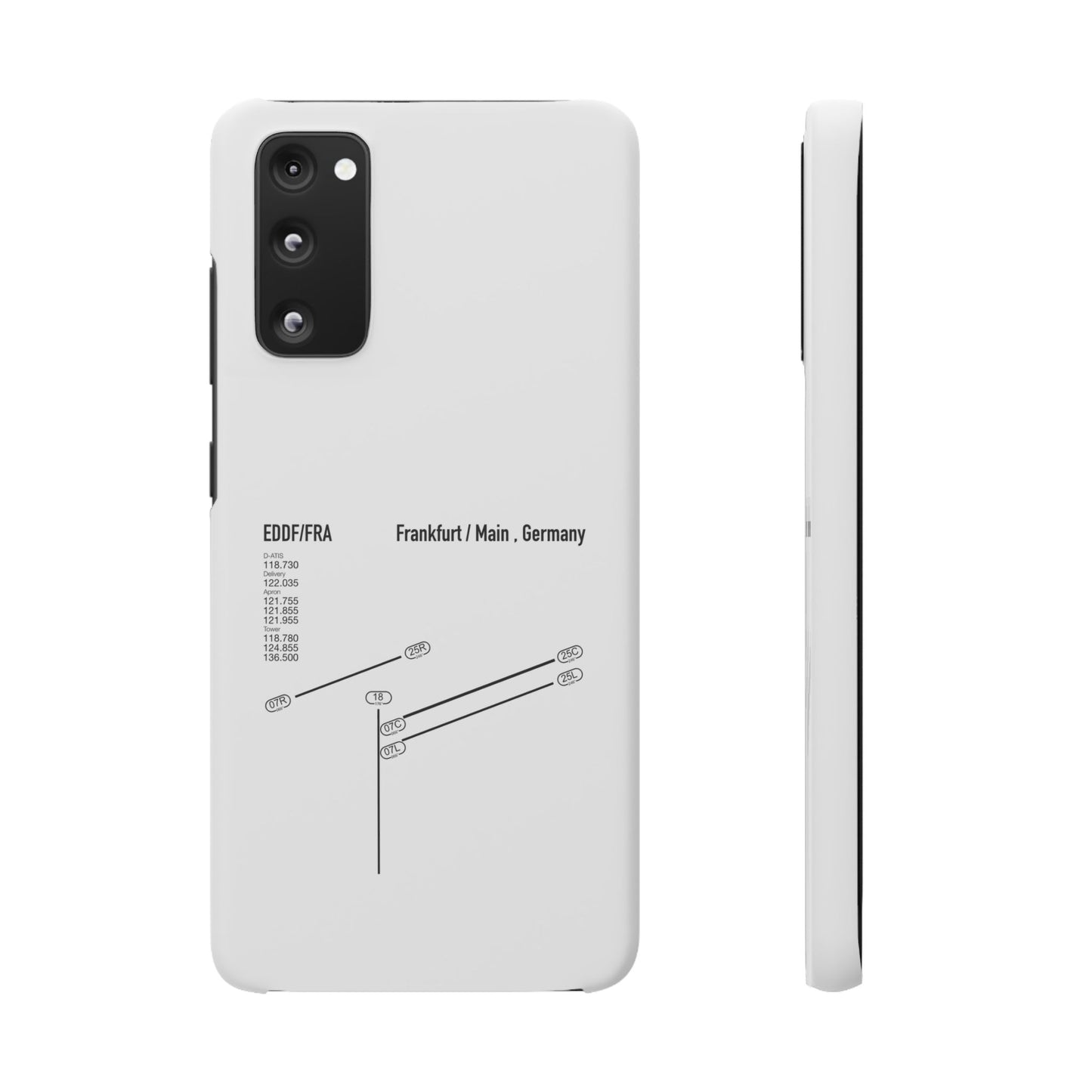 Frankfurt Airport Runway Phone Case - White Edition