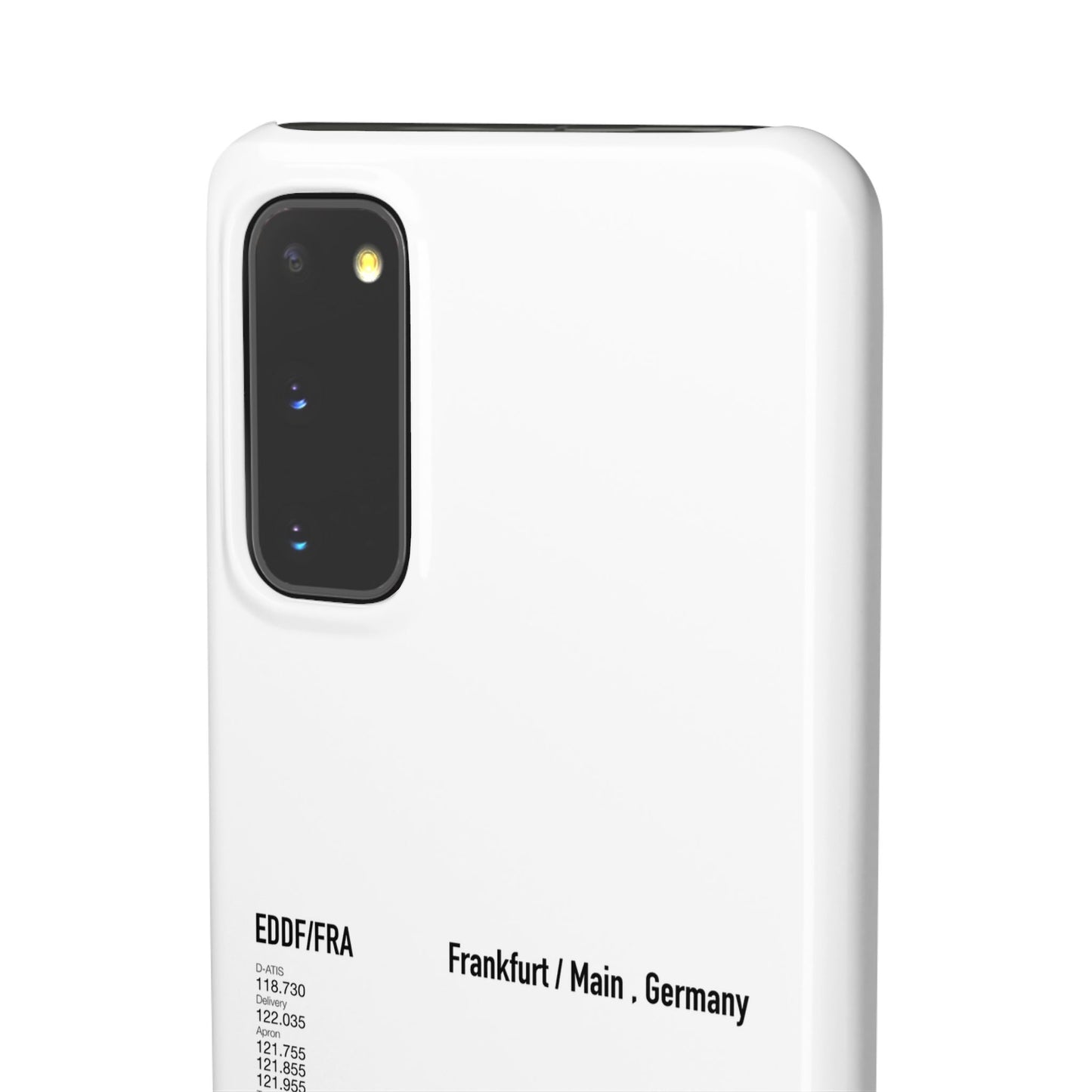 Frankfurt Airport Runway Phone Case - White Edition