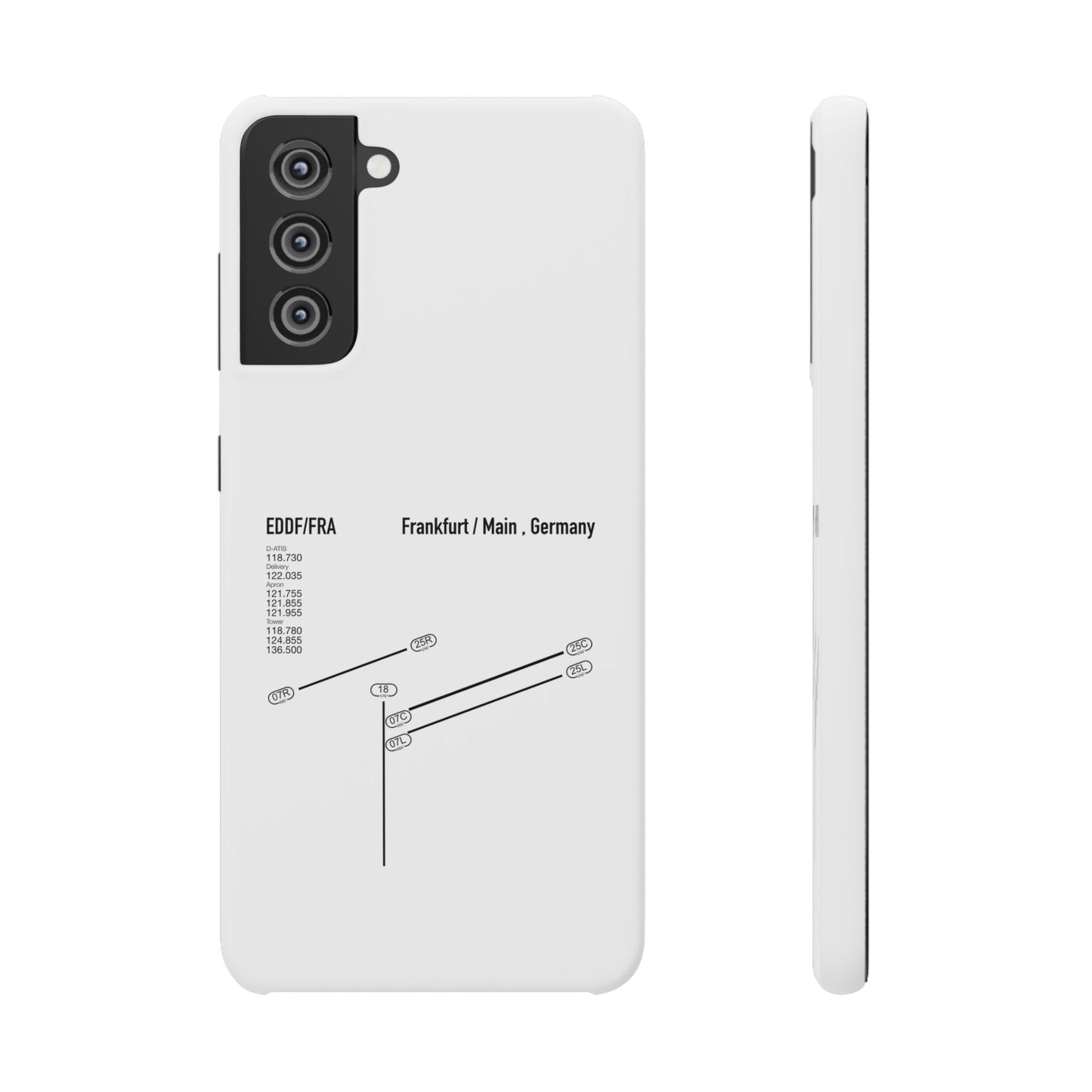 Frankfurt Airport Runway Phone Case - White Edition