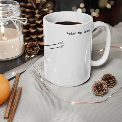 Frankfurt Airport Runway Mug - White Edition