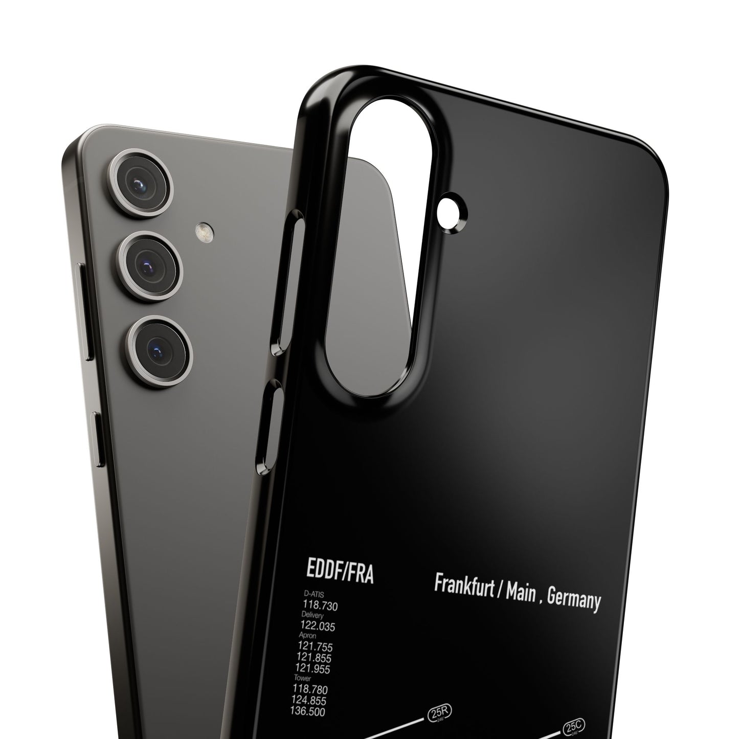 Frankfurt Airport Runway Phone Case - Black Edition