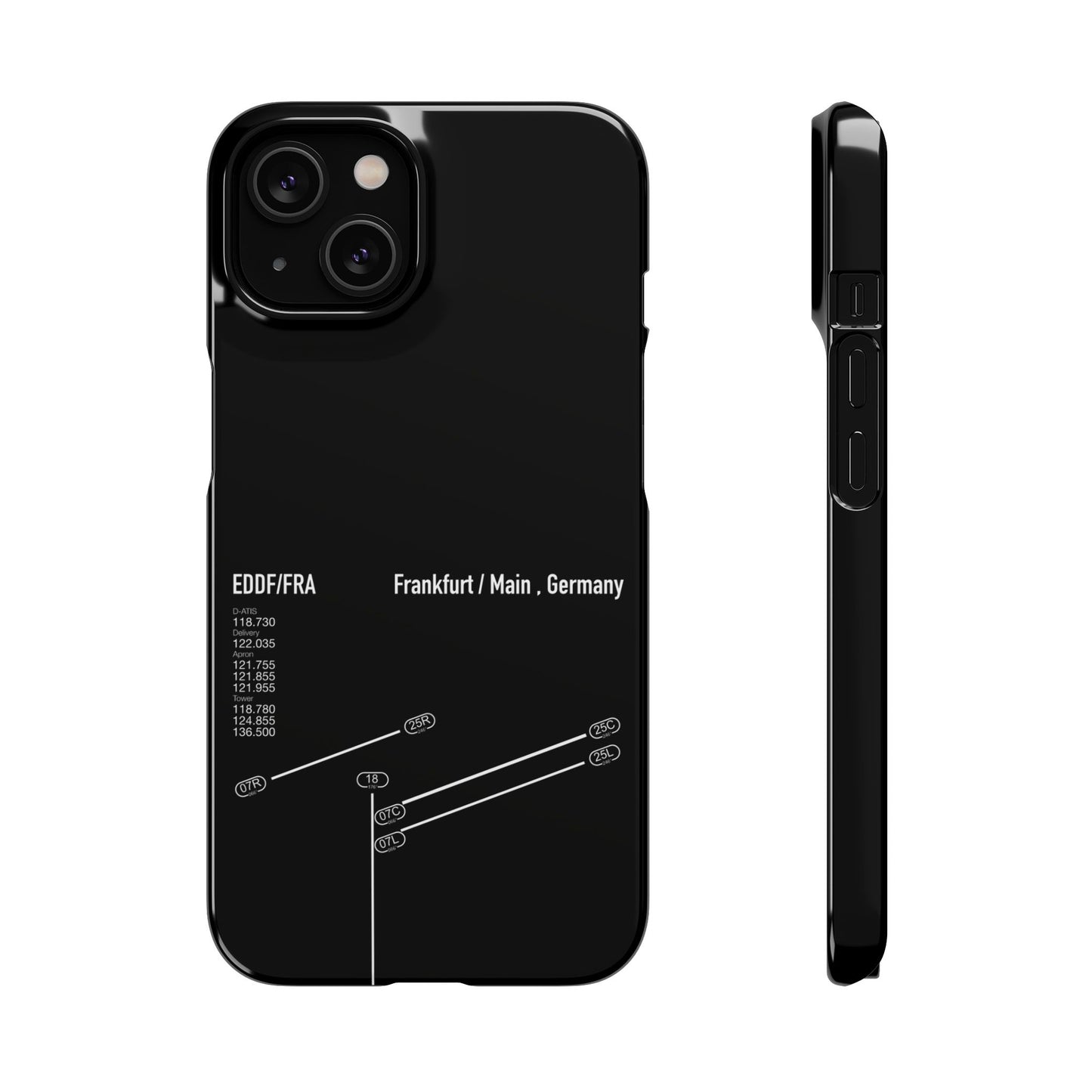 Frankfurt Airport Runway Phone Case - Black Edition