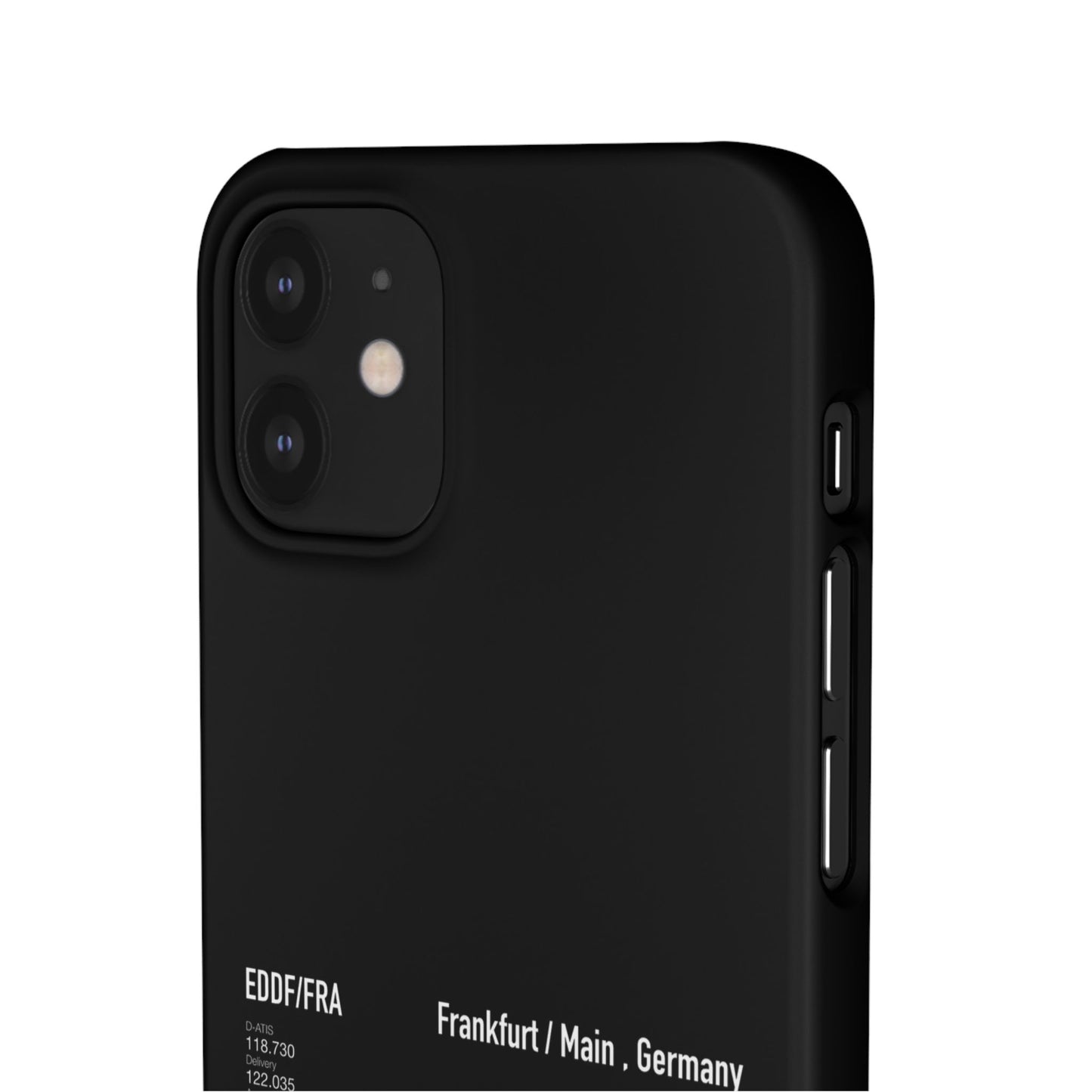 Frankfurt Airport Runway Phone Case - Black Edition