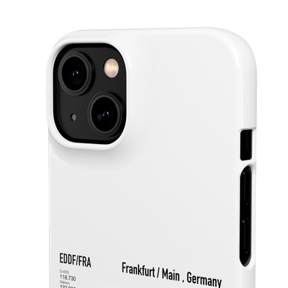 Frankfurt Airport Runway Phone Case - White Edition