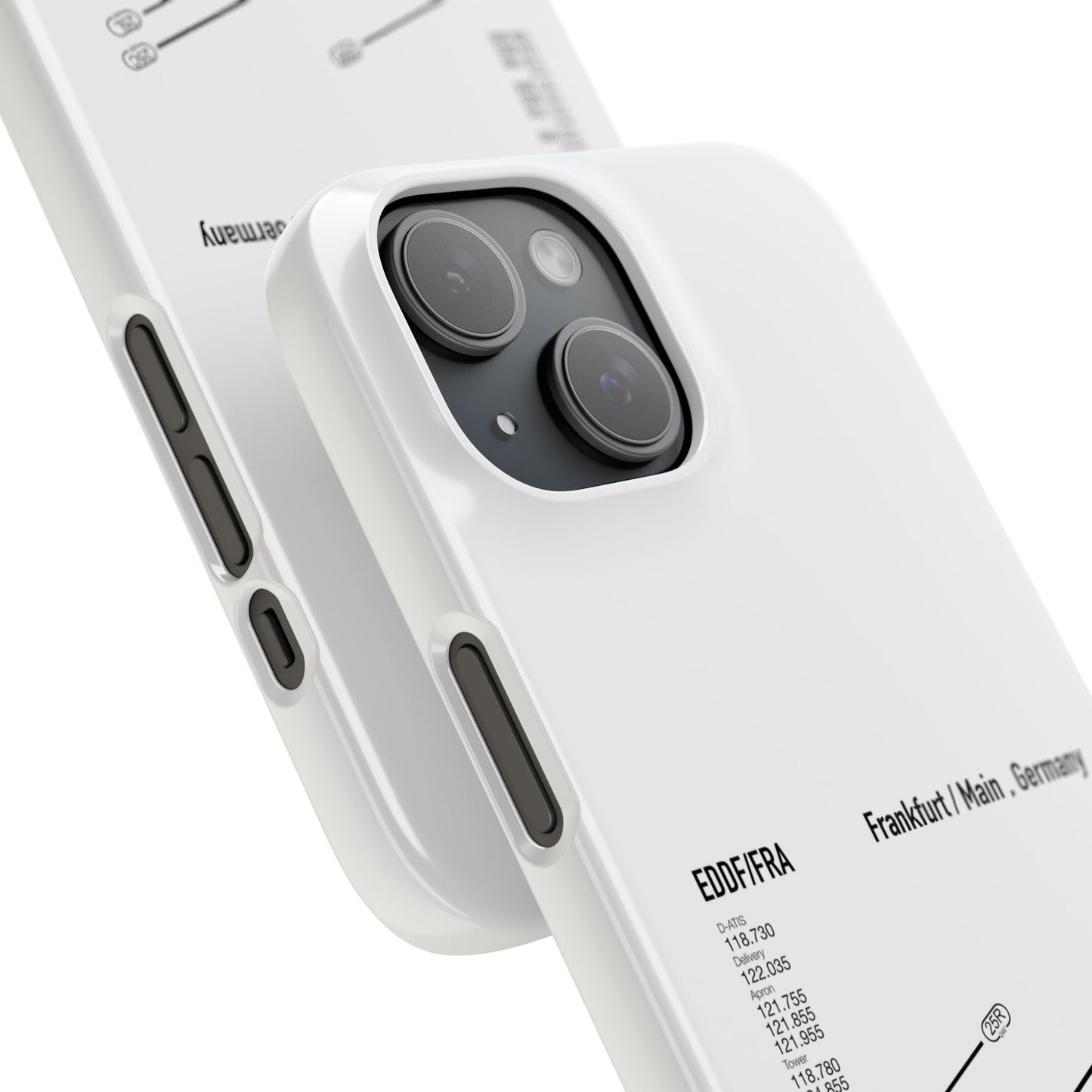 Frankfurt Airport Runway Phone Case - White Edition