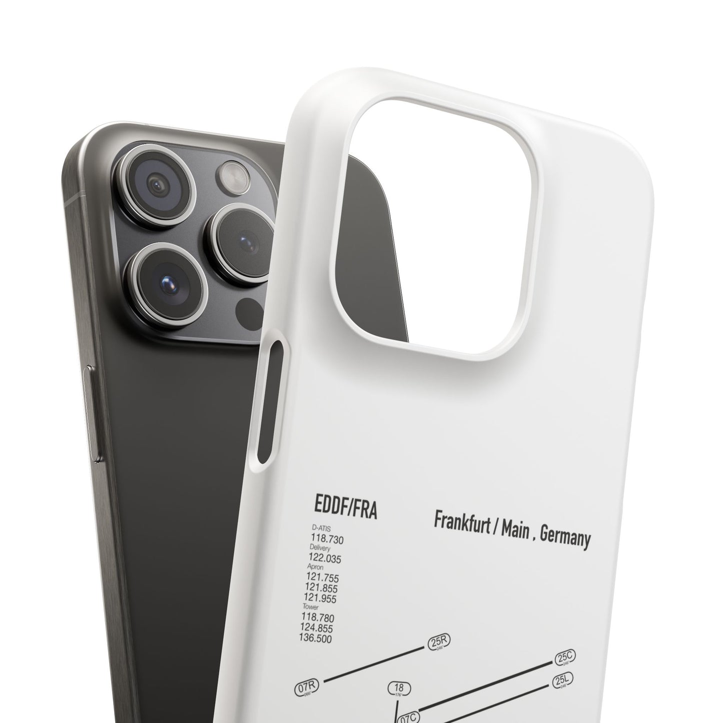 Frankfurt Airport Runway Phone Case - White Edition