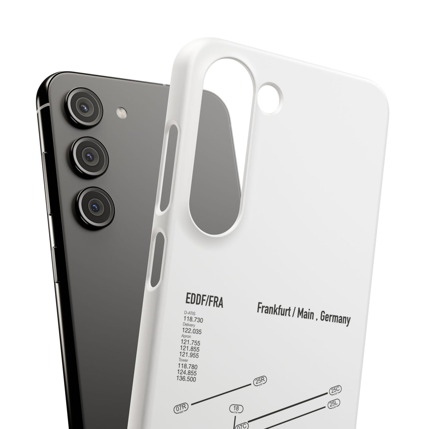 Frankfurt Airport Runway Phone Case - White Edition