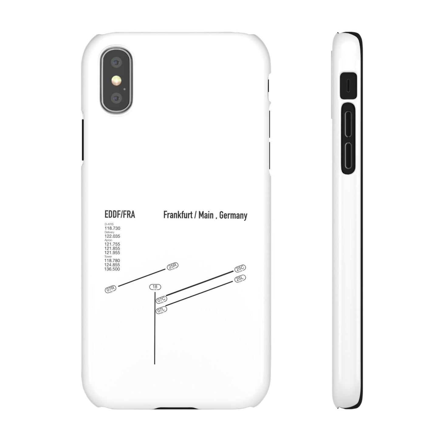 Frankfurt Airport Runway Phone Case - White Edition