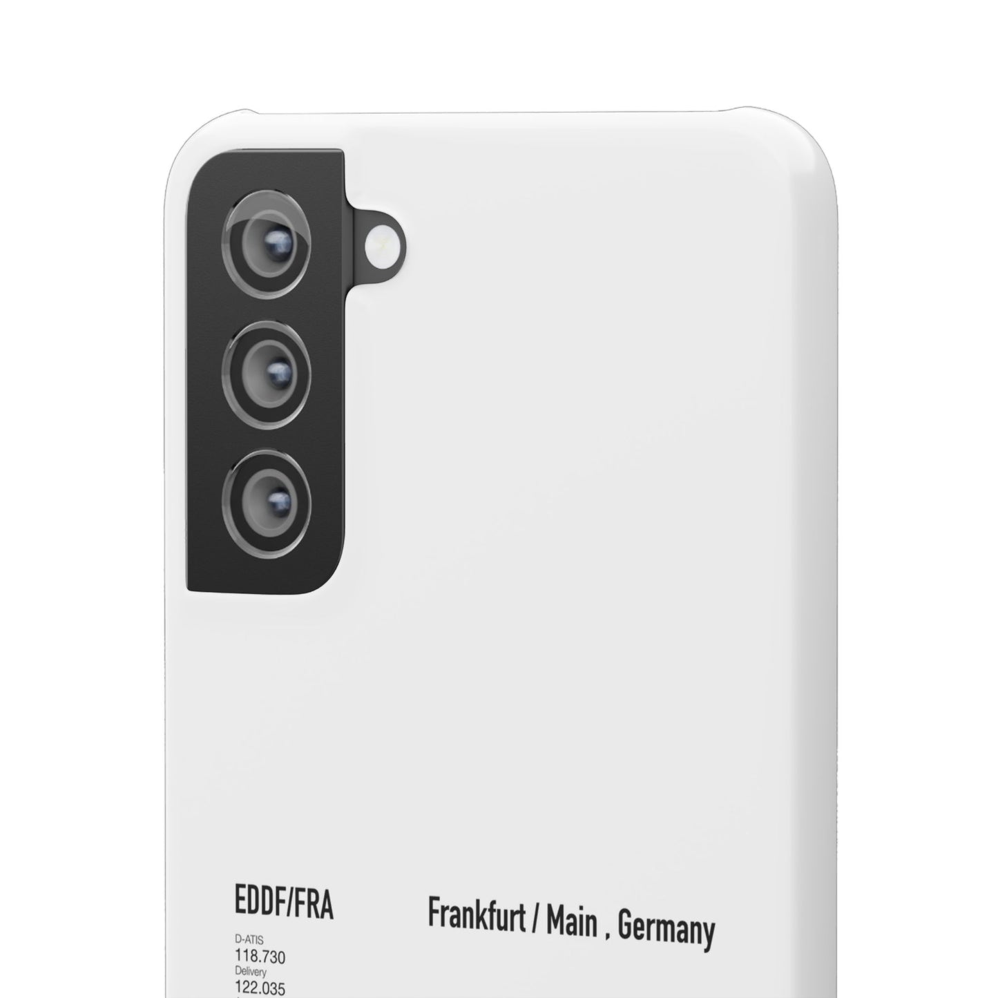 Frankfurt Airport Runway Phone Case - White Edition