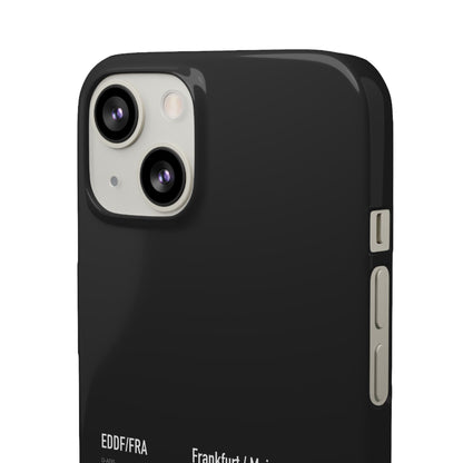 Frankfurt Airport Runway Phone Case - Black Edition