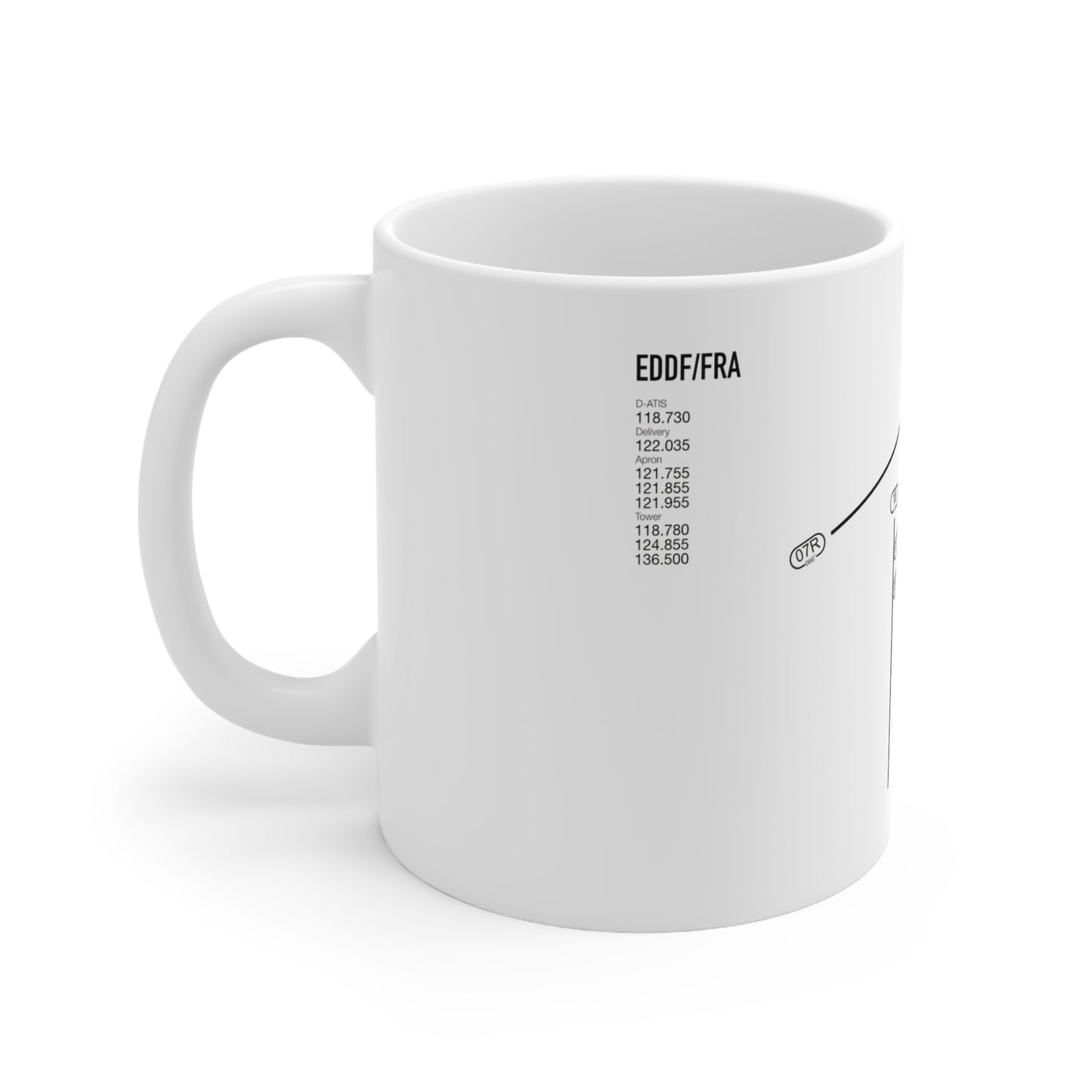 Frankfurt Airport Runway Mug - White Edition