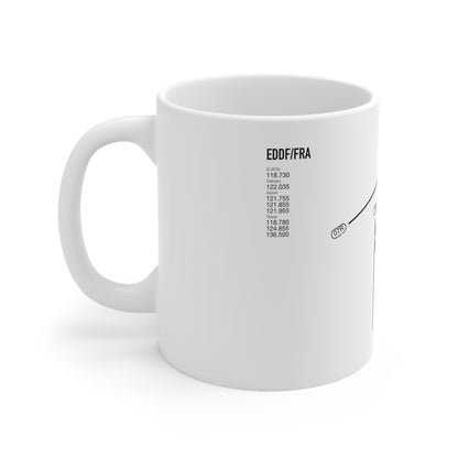 Frankfurt Airport Runway Mug - White Edition