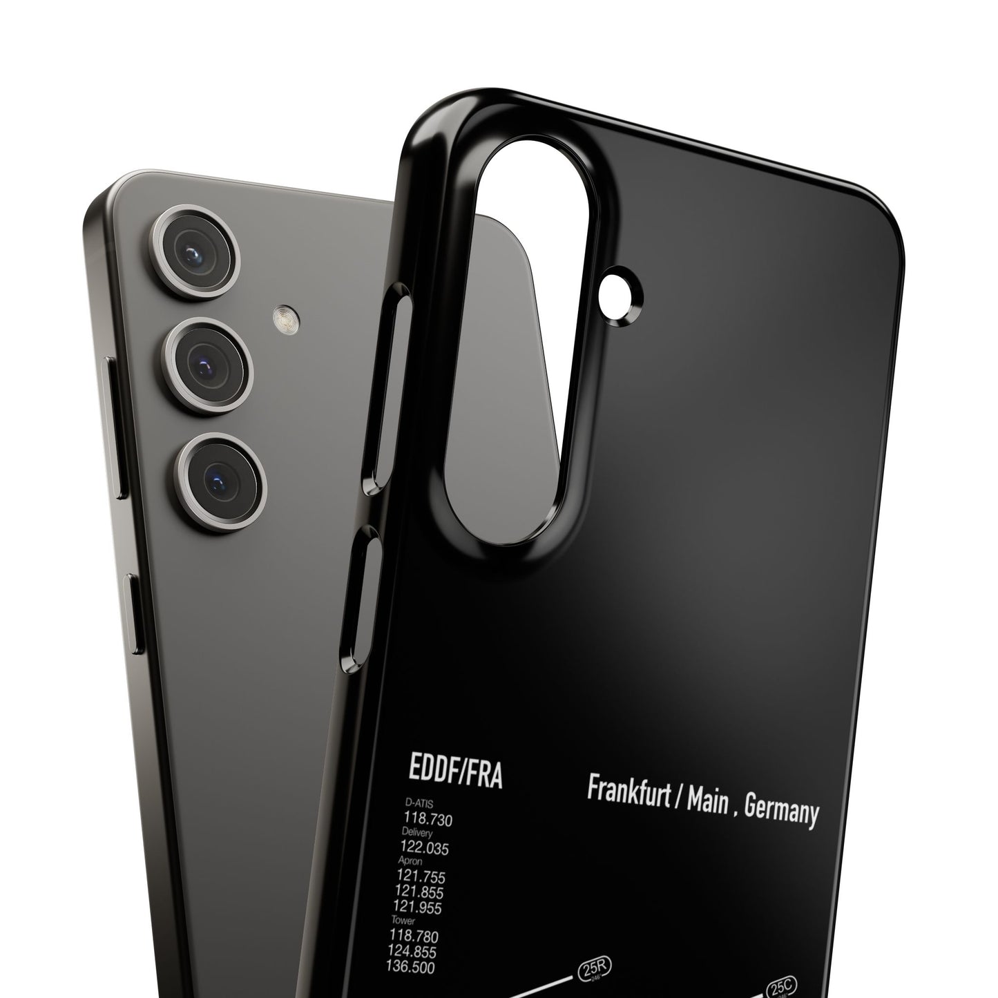 Frankfurt Airport Runway Phone Case - Black Edition