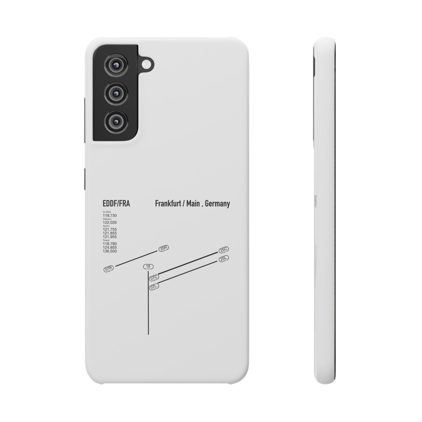 Frankfurt Airport Runway Phone Case - White Edition