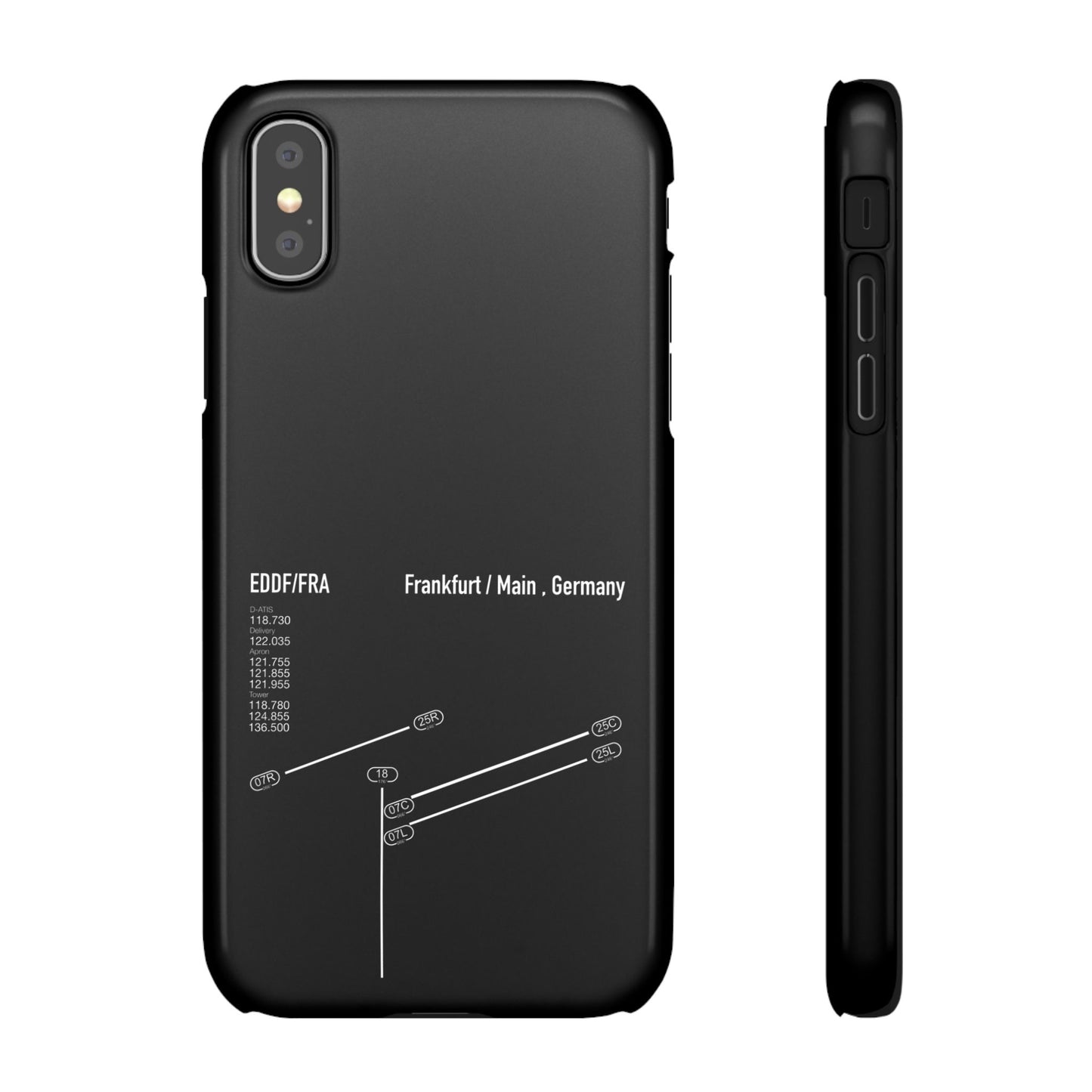 Frankfurt Airport Runway Phone Case - Black Edition