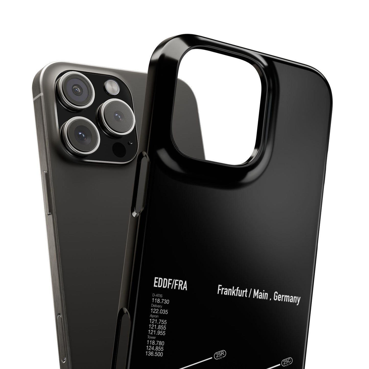 Frankfurt Airport Runway Phone Case - Black Edition