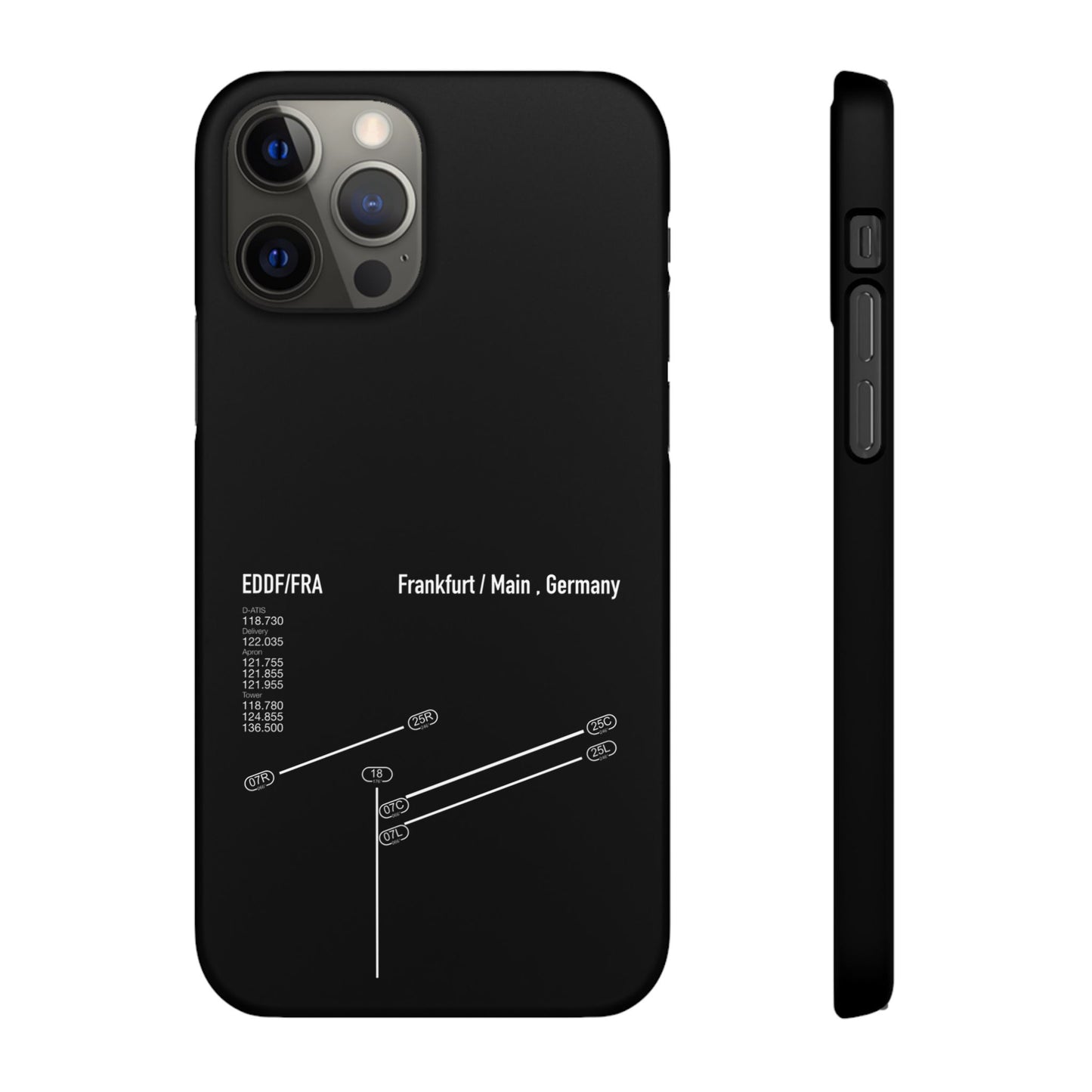 Frankfurt Airport Runway Phone Case - Black Edition