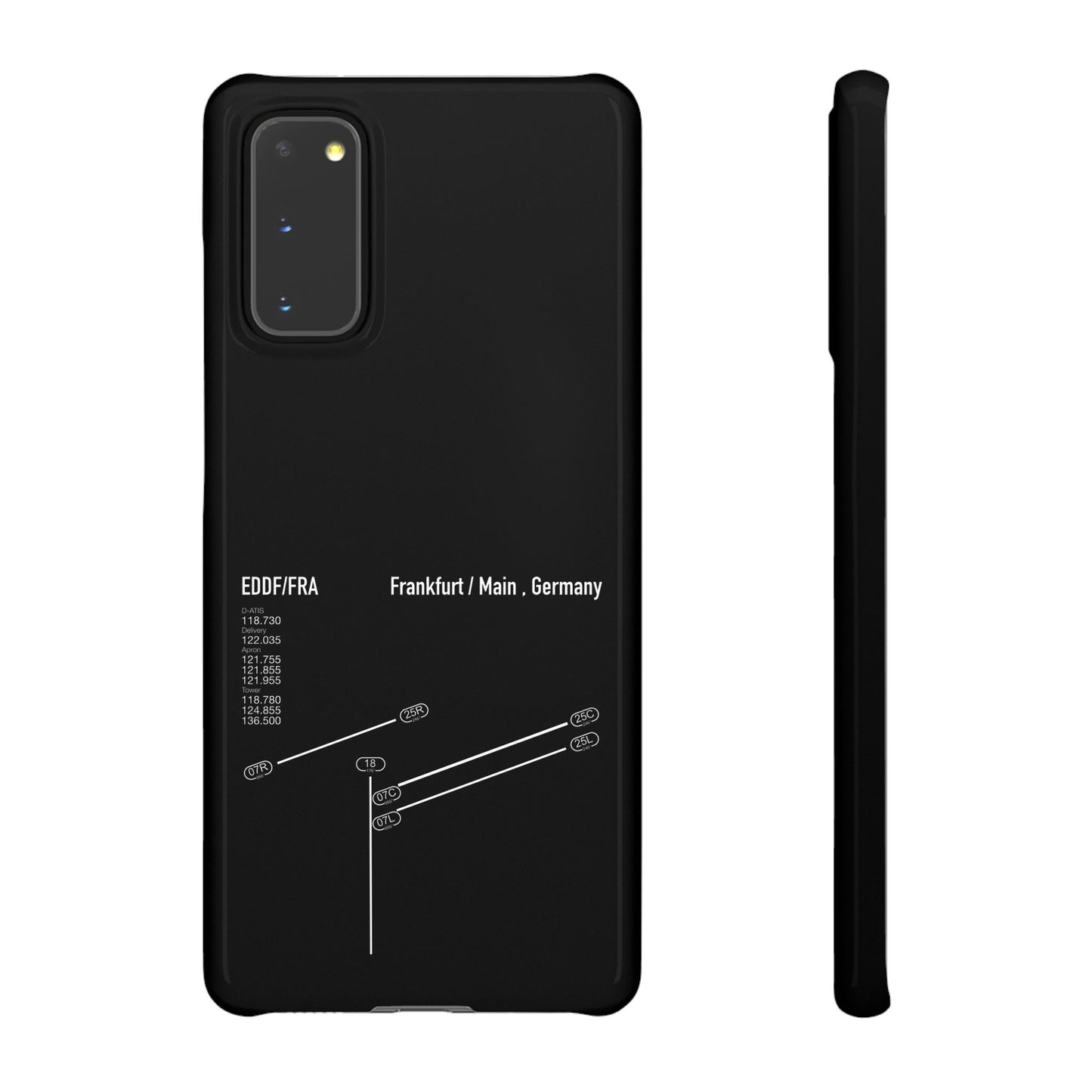 Frankfurt Airport Runway Phone Case - Black Edition