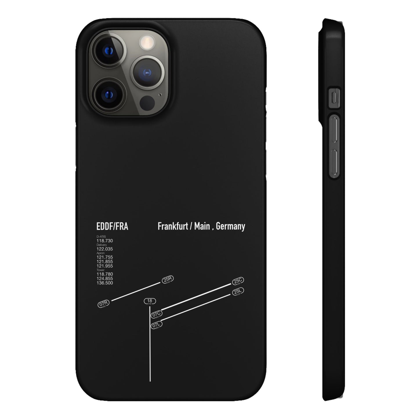 Frankfurt Airport Runway Phone Case - Black Edition