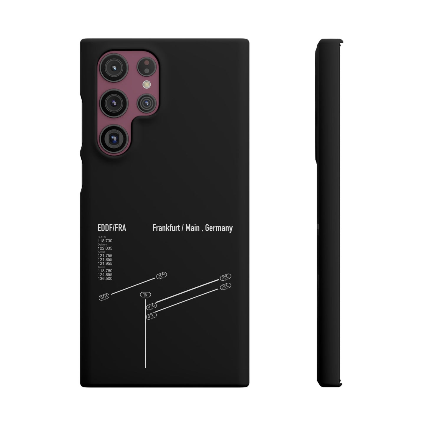 Frankfurt Airport Runway Phone Case - Black Edition