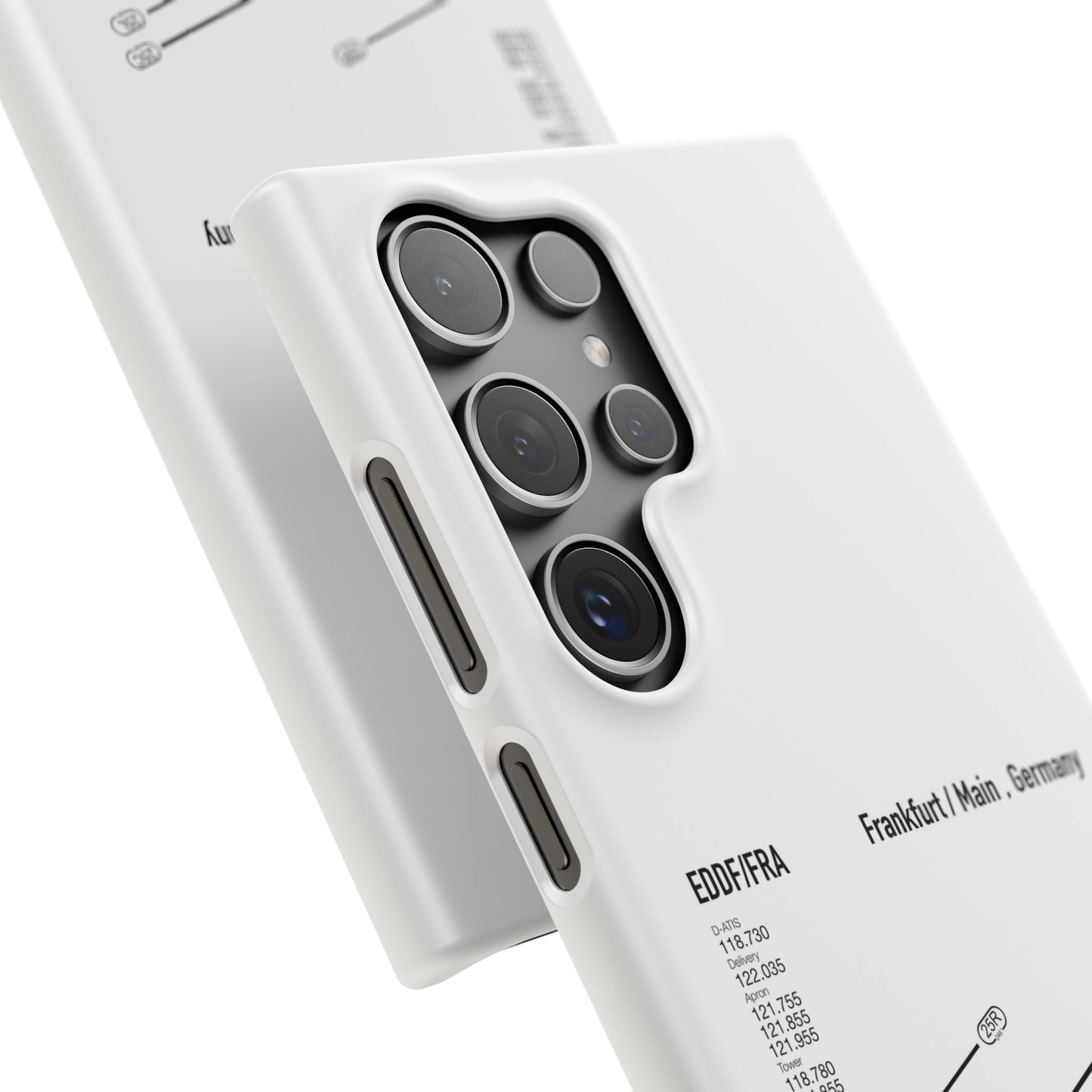 Frankfurt Airport Runway Phone Case - White Edition