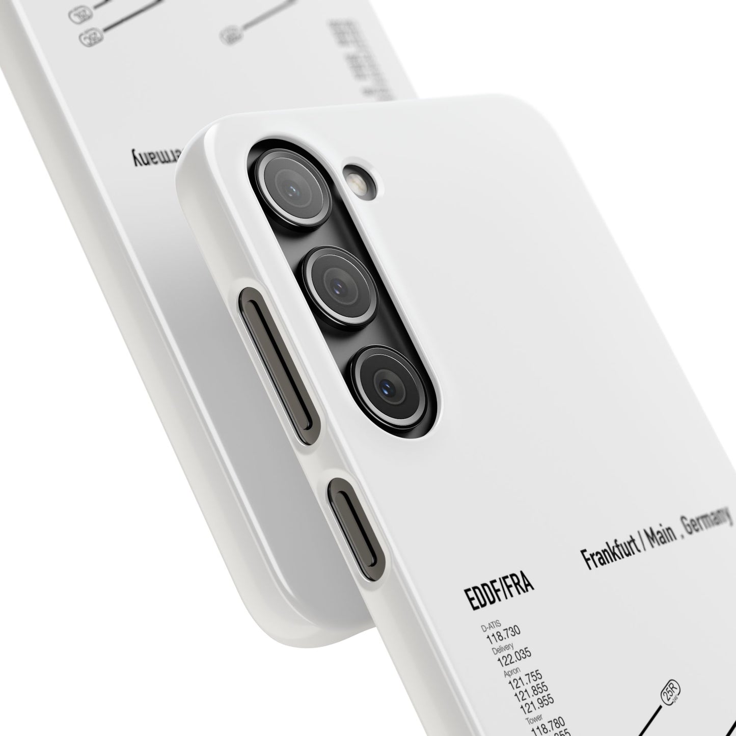 Frankfurt Airport Runway Phone Case - White Edition