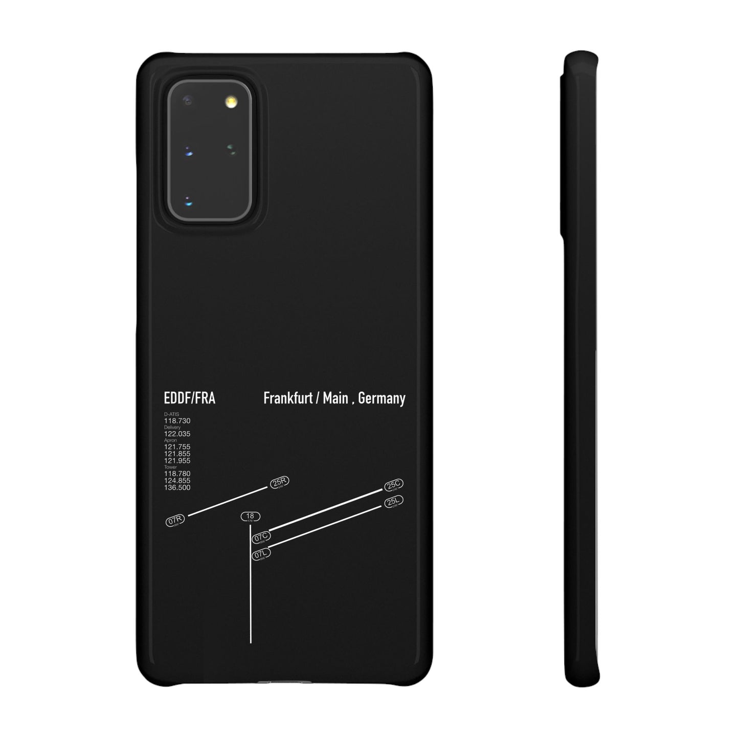 Frankfurt Airport Runway Phone Case - Black Edition
