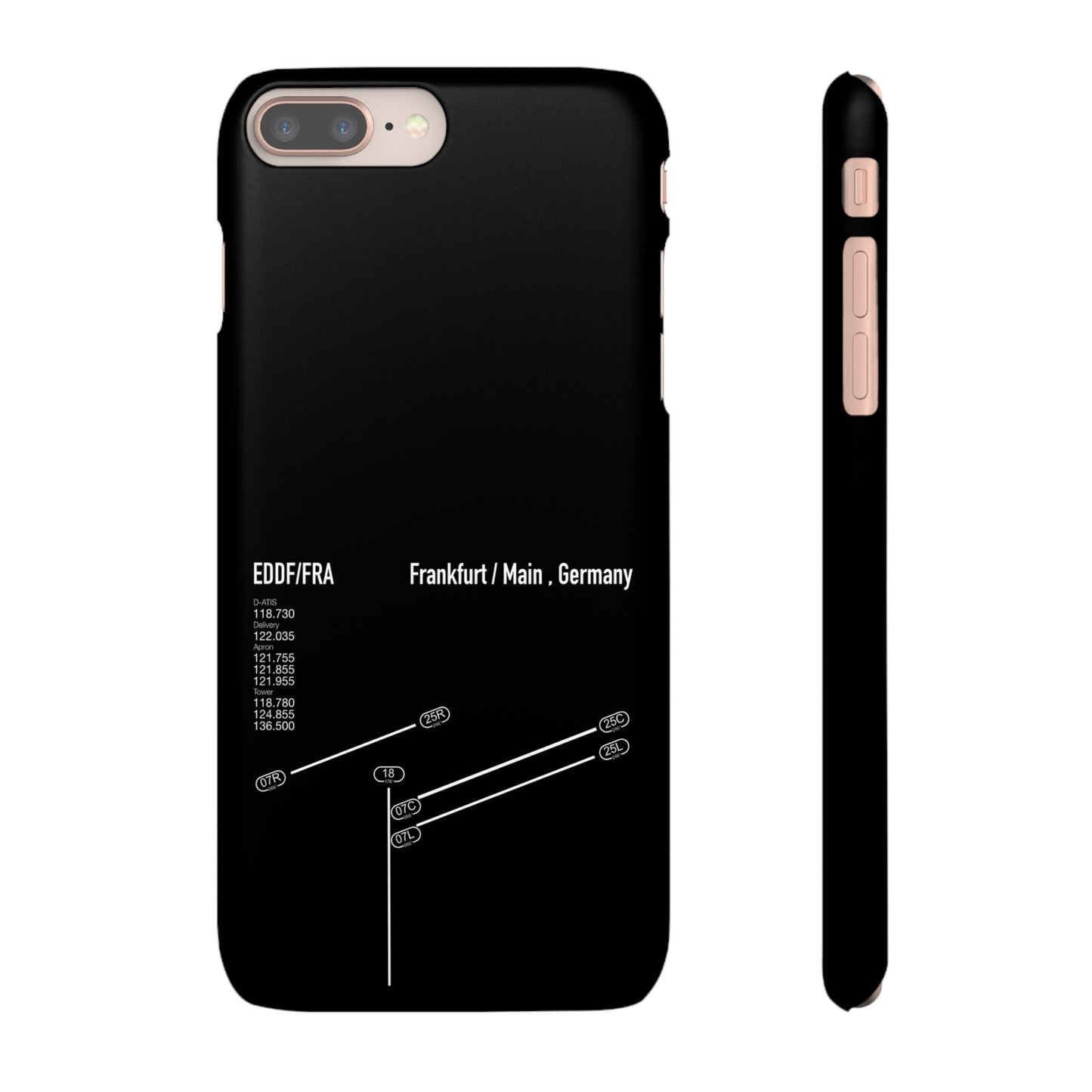 Frankfurt Airport Runway Phone Case - Black Edition