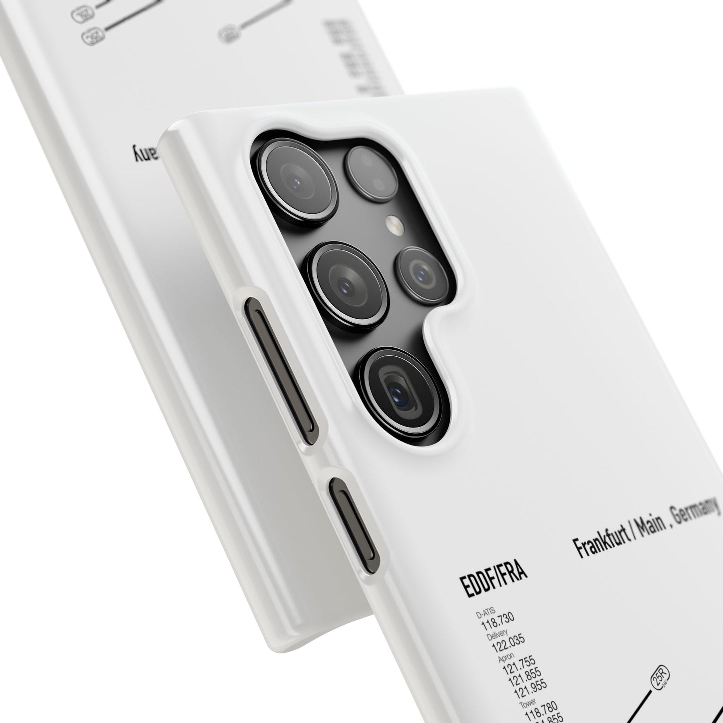 Frankfurt Airport Runway Phone Case - White Edition
