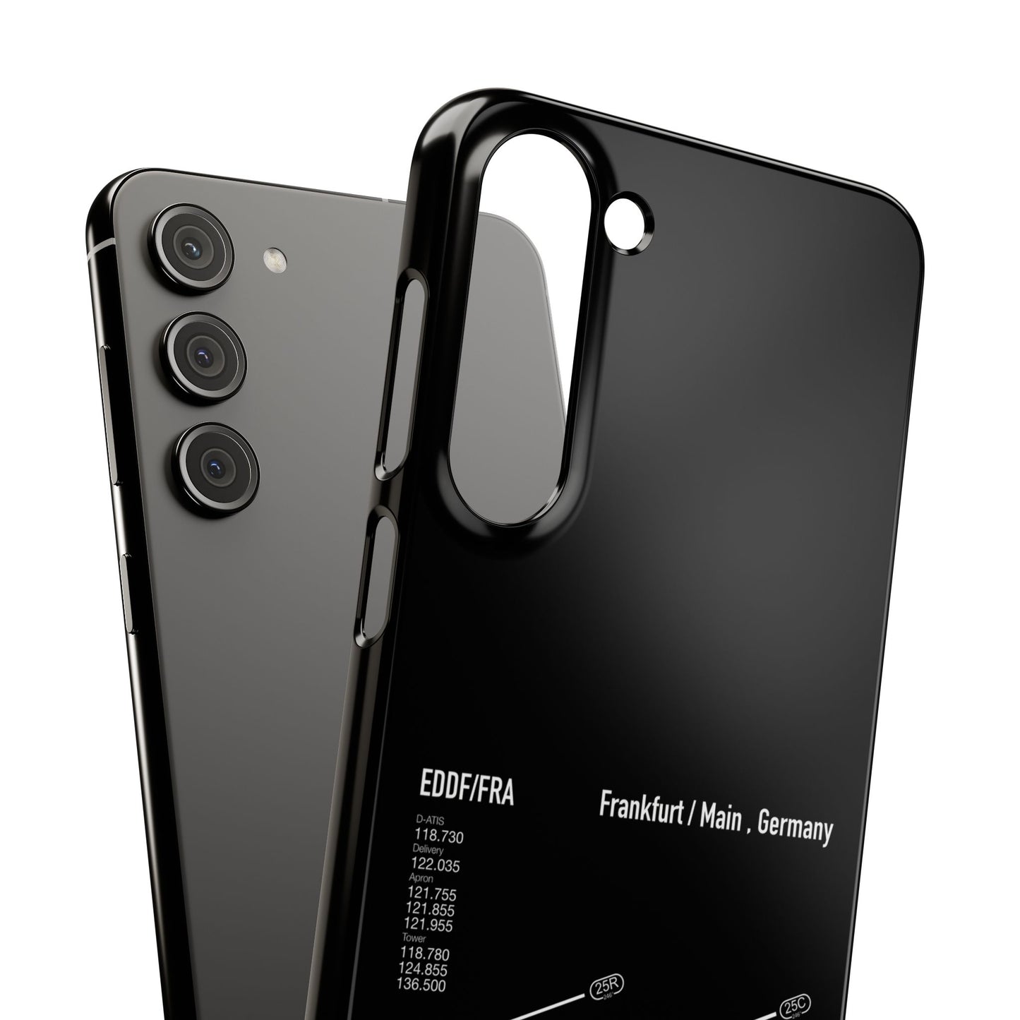 Frankfurt Airport Runway Phone Case - Black Edition