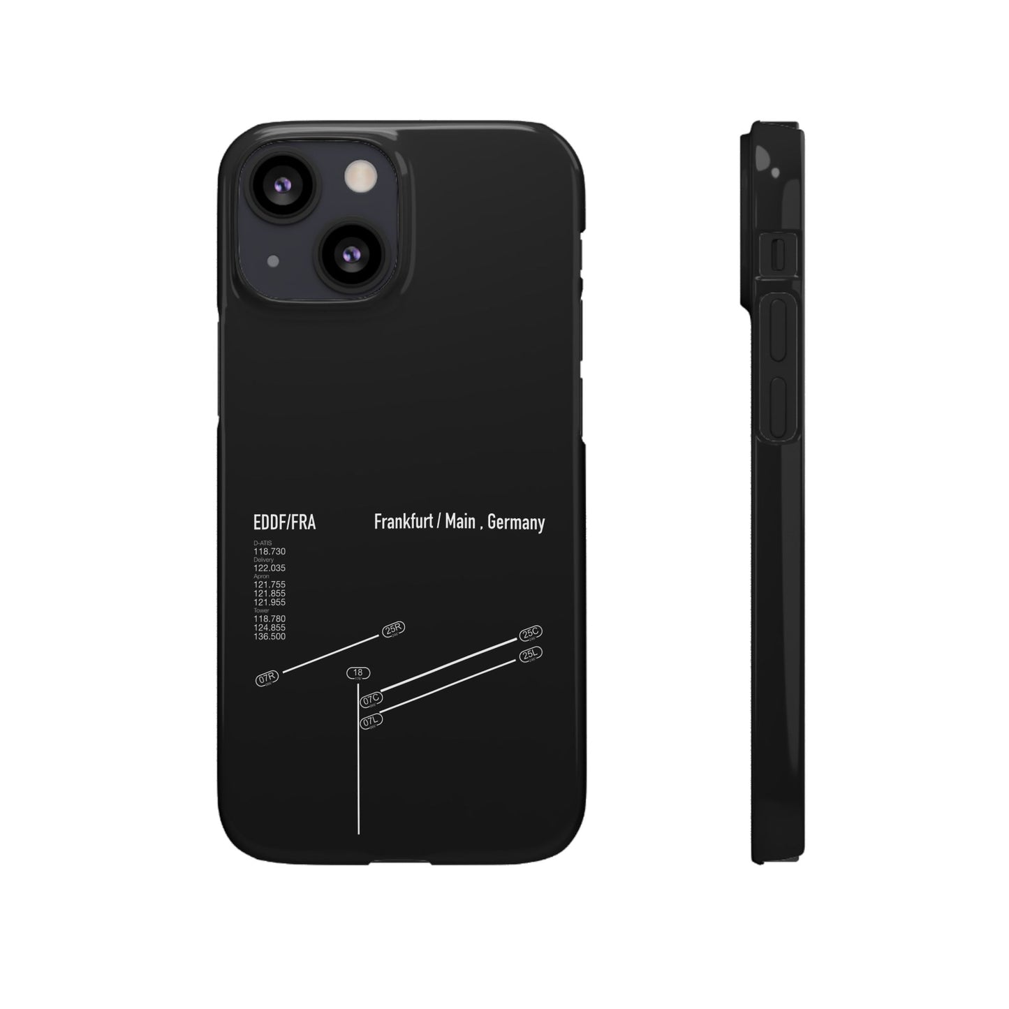 Frankfurt Airport Runway Phone Case - Black Edition