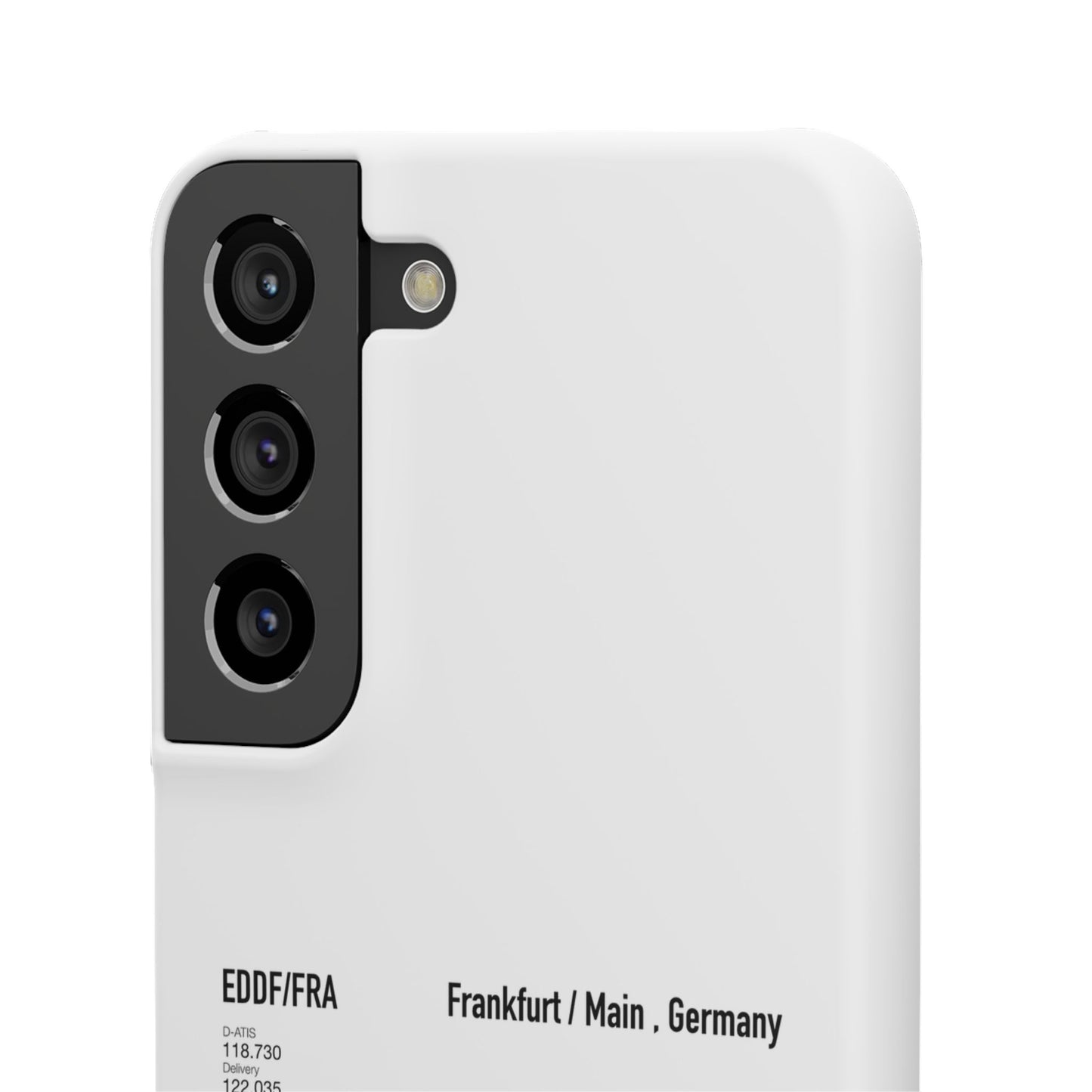Frankfurt Airport Runway Phone Case - White Edition