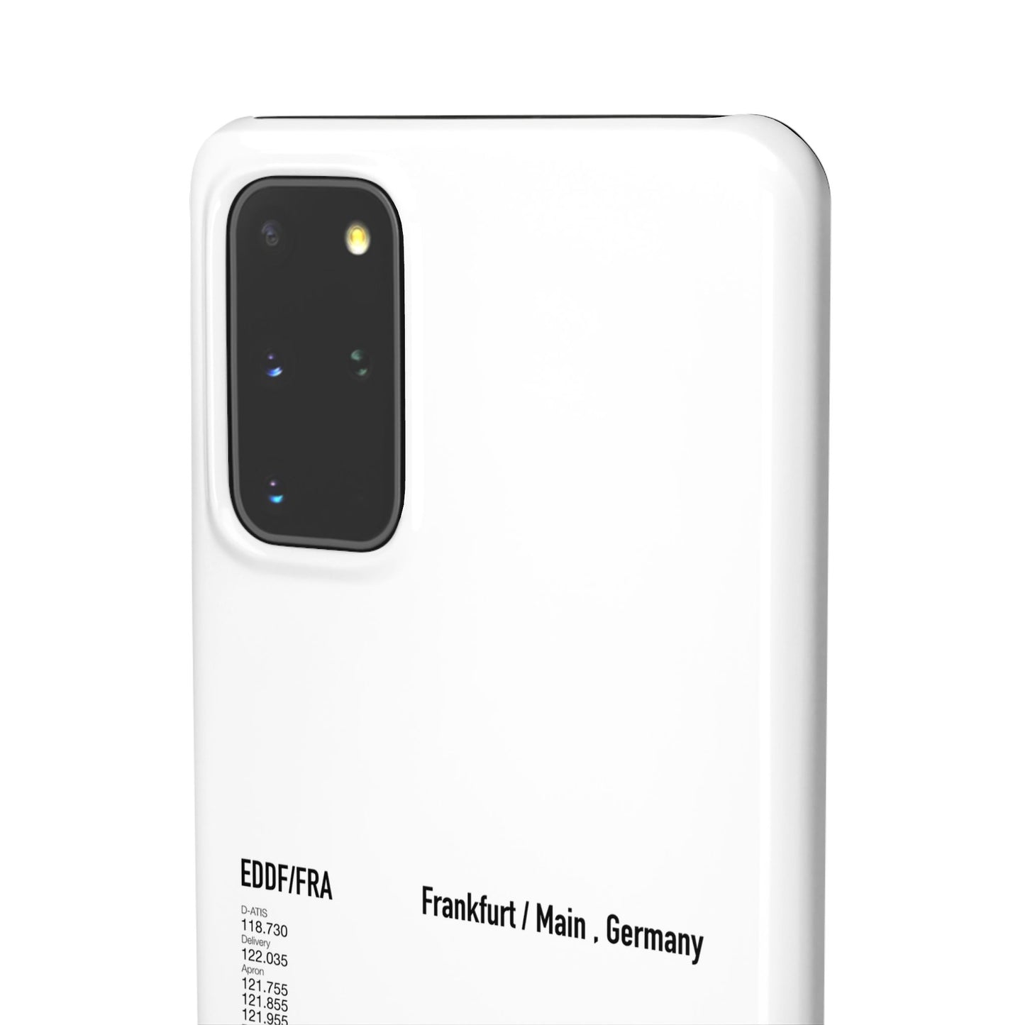 Frankfurt Airport Runway Phone Case - White Edition