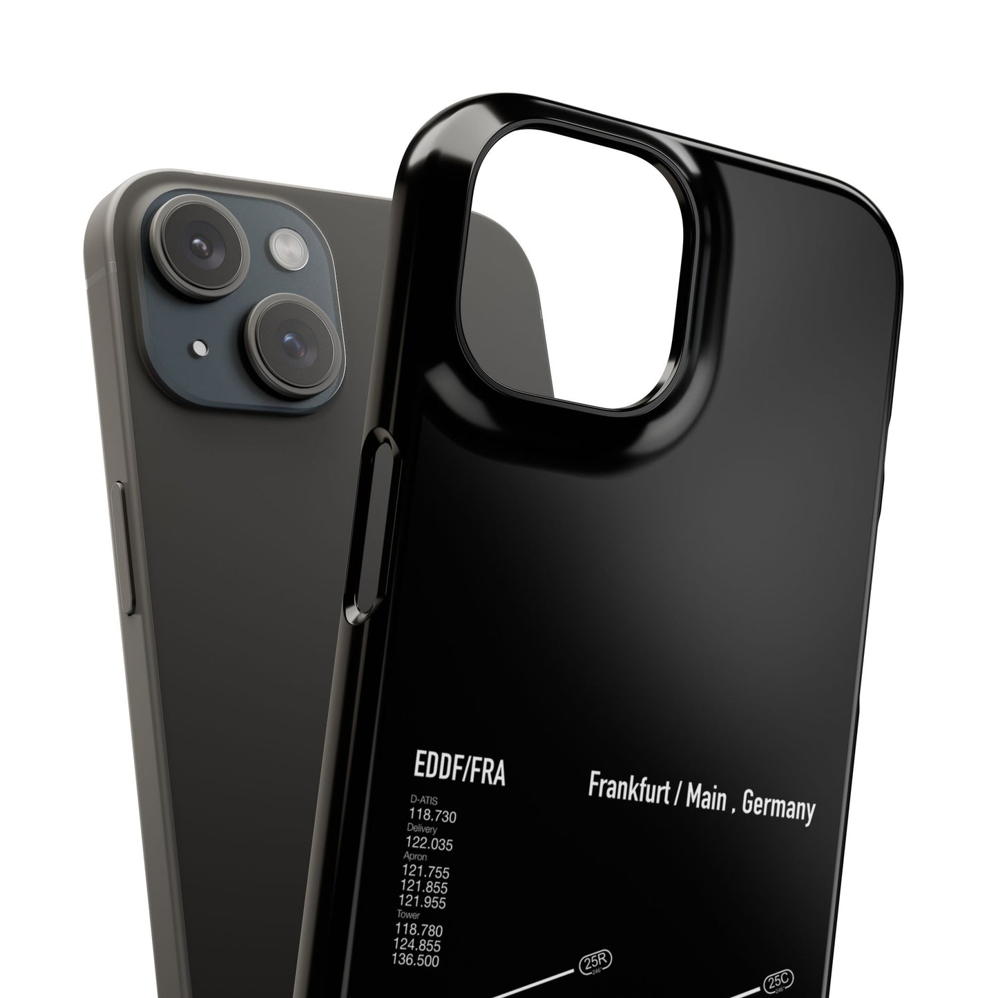 Frankfurt Airport Runway Phone Case - Black Edition