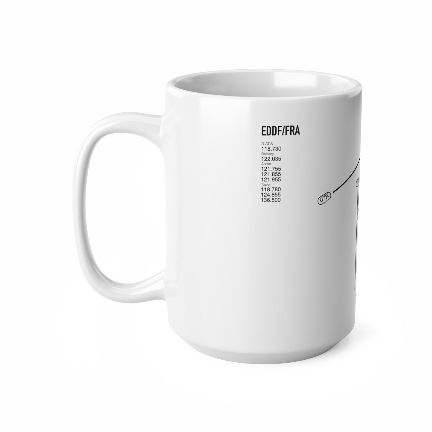 Frankfurt Airport Runway Mug - White Edition