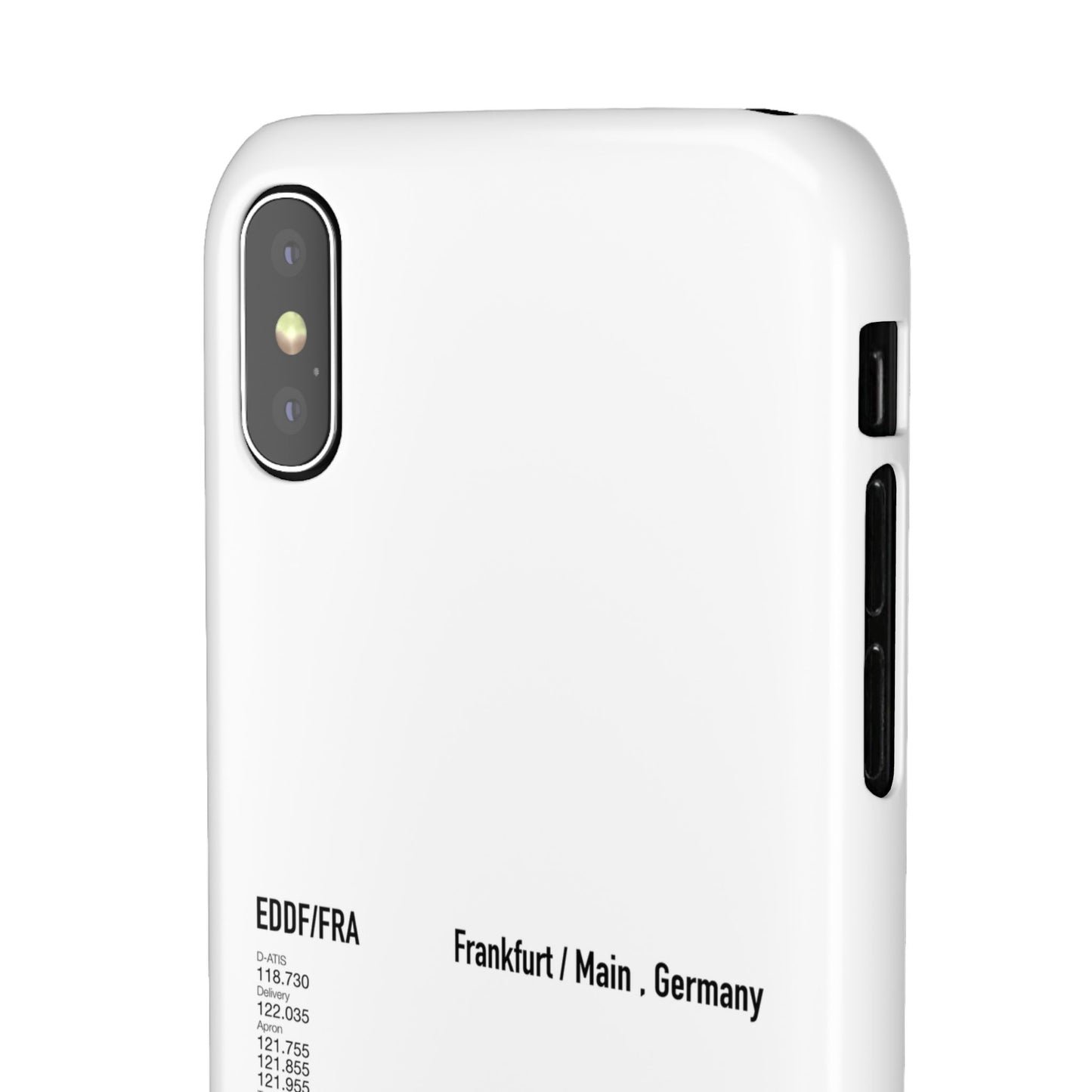 Frankfurt Airport Runway Phone Case - White Edition