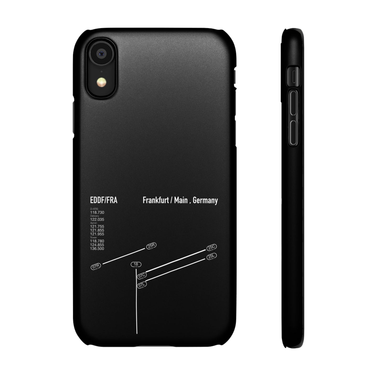 Frankfurt Airport Runway Phone Case - Black Edition