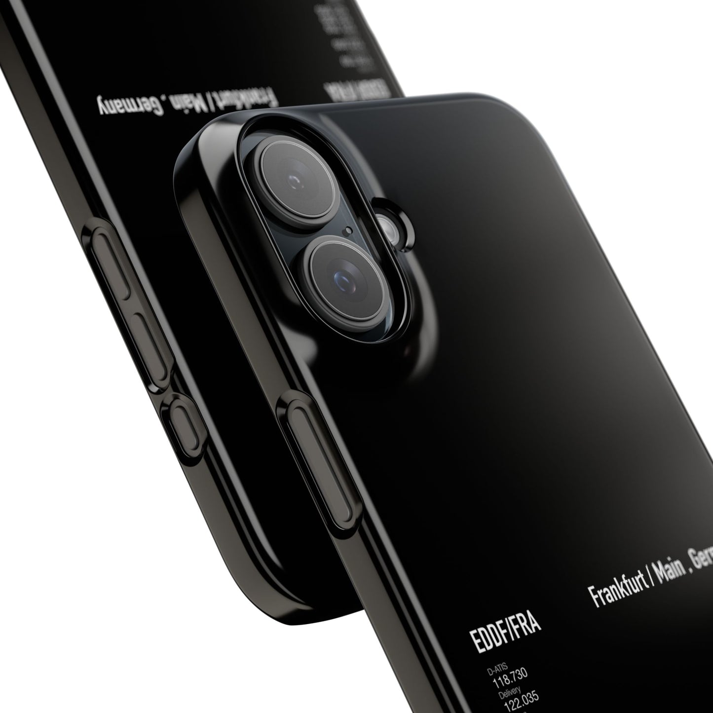 Frankfurt Airport Runway Phone Case - Black Edition