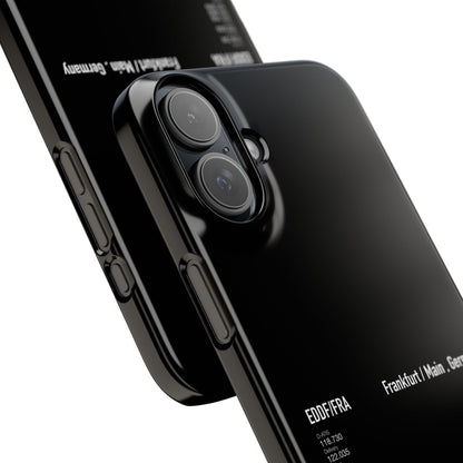 Frankfurt Airport Runway Phone Case - Black Edition