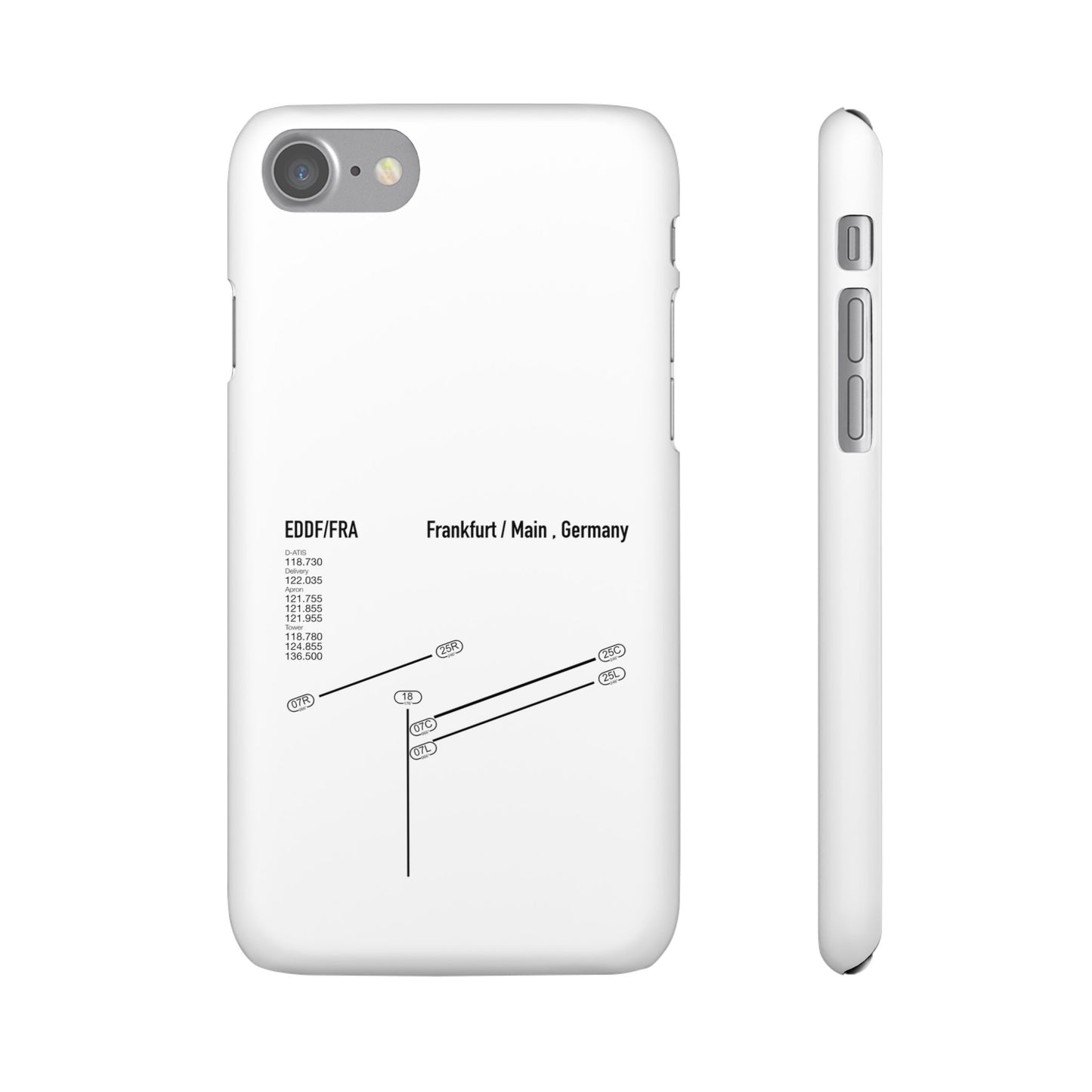 Frankfurt Airport Runway Phone Case - White Edition